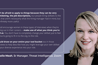 Women’s History Month: Zoom Manager on Her Cyber Career