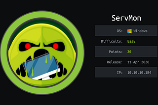 HackTheBox Writeup — ServMon