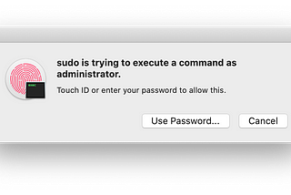 Sudo with Apple Touch ID