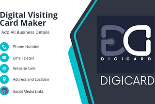 Digital Visiting Card Maker with Photo — Digital Business E-Card Maker Online