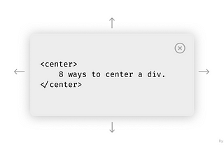 8 ways to center a div: The most common interview question
