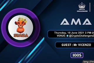 AMA RECAP : CRYPTO CHALLENGERS x SIMBA