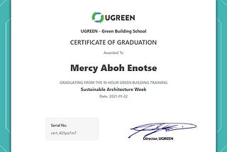 What I learned at Sustainable Architectural Week!