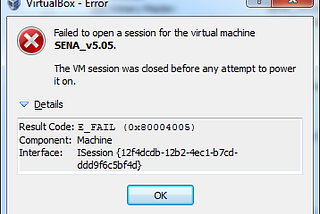 Solução definitiva para o erro 0x80004005 do VirtualBox no Windows