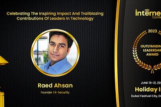 Raed Ahsan — Outstanding Leadership Award 2023