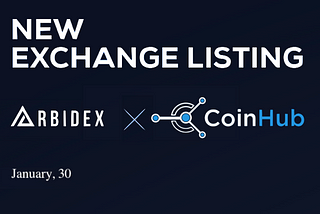 Arbidex is happy to announce the listing of ABX token on Coinhub Cryptocurrency Exchange!
