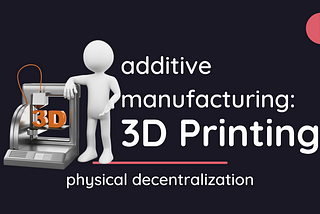 The future of decentralization— 3D printing