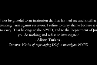 The NYPD is Failing Victims of Rape, the DOJ Must Investigate