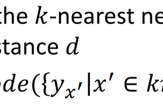 Understanding of K-Nearest Neighbours