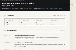 Certificate Transparency as a Timeline Source: Reading CT Logs Like a Forensic Notebook