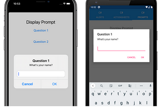 ถามคำถามง่าย ๆ ให้ user ตอบ ด้วย Xamarin Forms (Display Prompt)