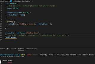 ECMAScript’s Private Fields In TypeScript 3.8