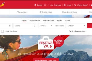User Testing: Experiencia de Usuario de la web de Iberia.com