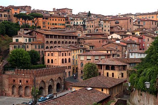 Photo of the city of Siena.