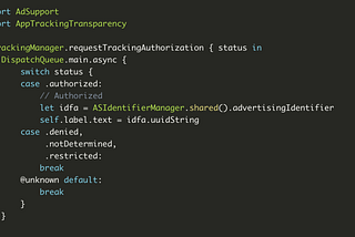 Working with App Tracking Transparency