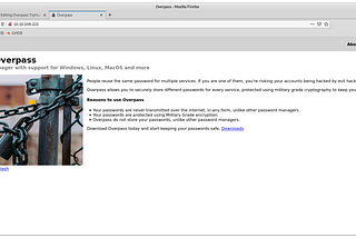 Overpass TryHackMe Writeup