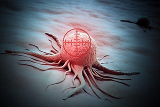 IN THE VAST EXPANSE OF HEALTH AND WELL-BEING, one shadow looms large — cancer. However, what if we told you that science had uncovered life hacks akin to kryptonite capable of thwarting cancer’s advances? An iullustration shows a target on a cancer cells. The cell has spindly, octopus-like arms.