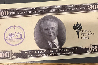 T.O.R.C.H Student Debt Made It Rain $30,000 Bills in Bobst