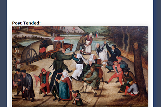 An example Tend for a Medium article
