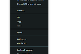 Chrome hide tab group at bookmark bar ?