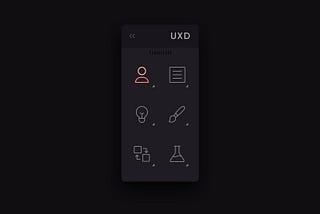 UX design process toolbar