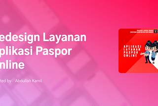 Re-Design for Layanan Paspor Online