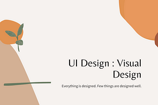UI Design — Visual Design