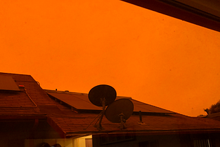Eerie red skies aren’t good for the mood — or for solar production