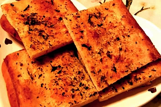 Garlic Cheese Flatbread — Bread — Flat Bread