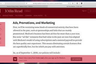 Medium is a poor choice for blogging