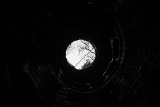 View from the bottom of a well