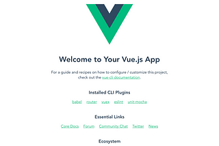 Starting a new Vue.js Project