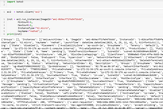 Launching an EC2 instance and attaching an EBS volume to the instance programmatically using…