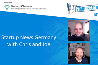 Live Stream Startup News Germany auf YouTube von Startuprad.io