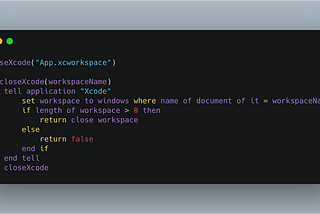 Xcodegen適用前にXcodeのウィンドウを閉じる。