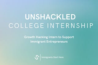 Unshackled is looking for a Growth Hacking Intern!