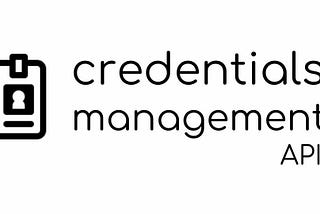 Credentials Management API Terra Webmail