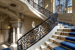 Stairway, Versailles, France