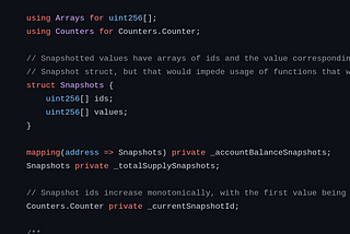 How OpenZeppelin’s ERC20Snapshot works? — code explanation