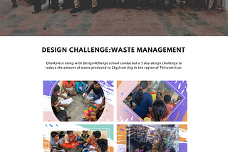 One day Design Challenge on Waste Management