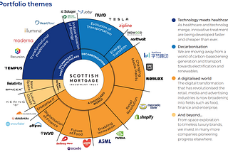 Scottish Mortgage Investment Trust (SMT): Investment in unlisted growth Companies.