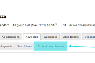 Google AdWords Request for Feature: Excluded Search Terms