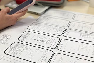 UX wireframes