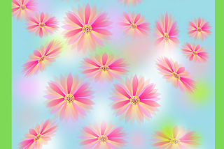 5-minute hack for making pink flowers with many petals for any wallpaper or background