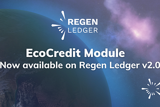 Eco Credits on Regen Ledger