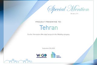 “Bike App” Achievement at WeGo Awards 2020