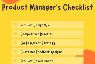 Product Manager’s Checklist by Nrupal Das