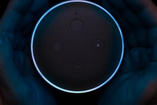 A Top View of an Amazon Echo