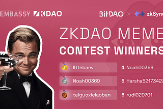 zkDAO x BitDAO Meme Contest Winning Entries Announcement!