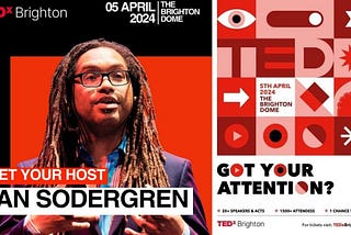 Dan Sodergren to host the #TedxTalkBrighton event 2024.